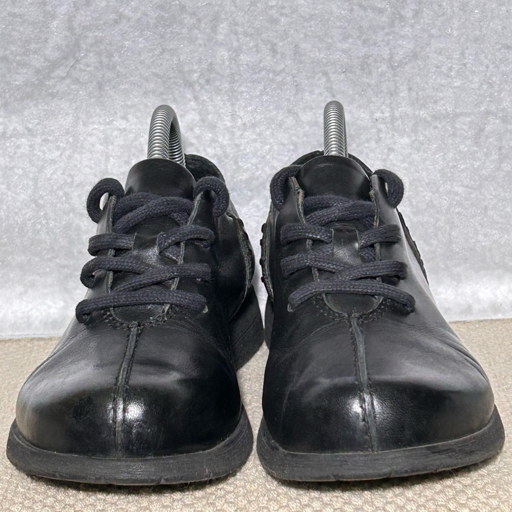Born Womens Black Leather Nigel Lace Up Casual Comfort Tie Loafer Shoes SZ US 7 - Picture 3 of 11